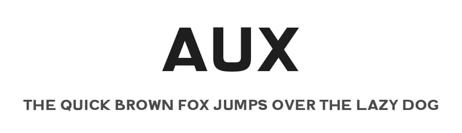 Aux by Peck — Sans Serif Font