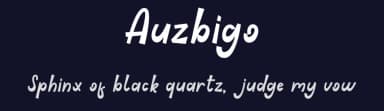 Auzbigo by Typer Std — Script Handwritten Font — thumbnail 2