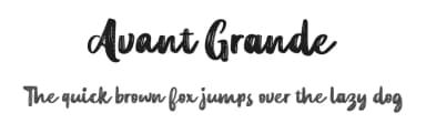 Avant Grande by Amir Subqi Setiaji — Script Handwritten Font — thumbnail 1