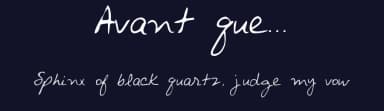 Avant que... by Yomyfred Productions — Script Handwritten Font — thumbnail 2