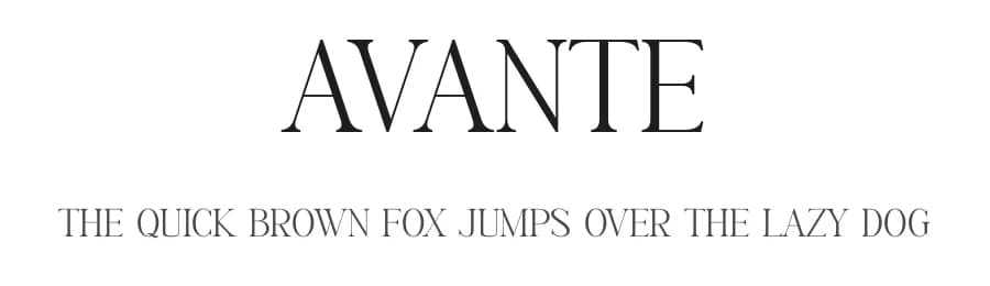 Avante by Aqeel_Art — Serif Font