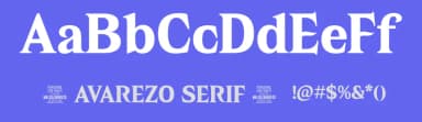 Avarezo Serif by Måns Grebäck — Serif Font — thumbnail 3