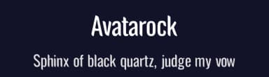 Avatarock by !bey Design — Sans Serif Font — thumbnail 2