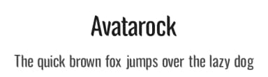 Avatarock by !bey Design — Sans Serif Font — thumbnail 1
