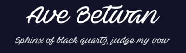 Ave Betwan by Måns Grebäck — Script Handwritten Font — thumbnail 2