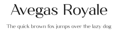 Avegas Royale by Java Pep — Serif Font — thumbnail 1