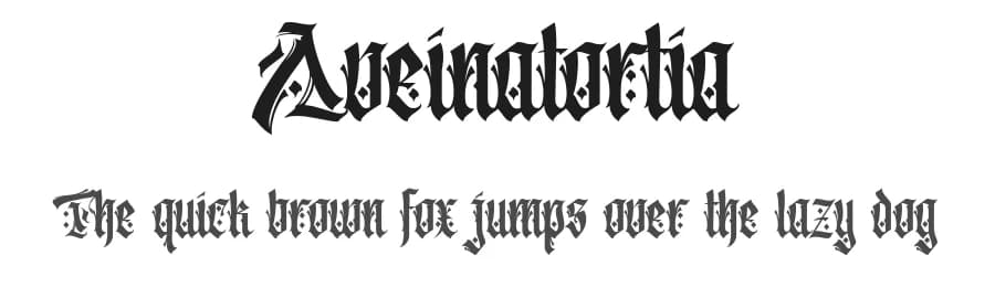 Aveinatortia by ilhamtaro — Script Handwritten Font