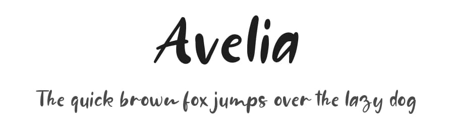 Avelia by Tokopress — Script Handwritten Font