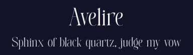 Avelire by ToniStudio — Serif Font — thumbnail 2
