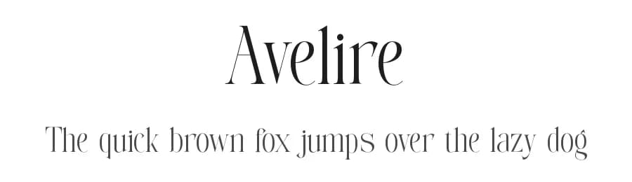 Avelire by ToniStudio — Serif Font