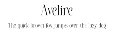 Avelire by ToniStudio — Serif Font — thumbnail 1