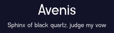 Avenis by Gilang Ternadho — Sans Serif Font — thumbnail 2