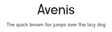 Avenis by Gilang Ternadho — Sans Serif Font — thumbnail 1