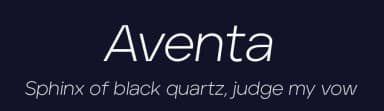 Aventa by Ellen Luff — Sans Serif Font — thumbnail 2