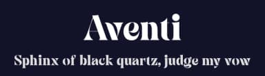 Aventi by Sign Studio — Serif Font — thumbnail 2