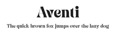 Aventi by Sign Studio — Serif Font — thumbnail 1