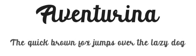 Aventurina by SushiHueDesign — Script Handwritten Font