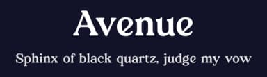 Avenue by BrandSemut — Serif Font — thumbnail 2