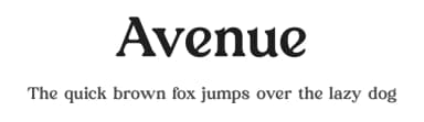 Avenue by BrandSemut — Serif Font — thumbnail 1