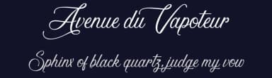 Avenue du Vapoteur by Octotype  | Thomas Boucherie — Script Handwritten Font — thumbnail 2
