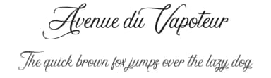 Avenue du Vapoteur by Octotype  | Thomas Boucherie — Script Handwritten Font — thumbnail 1