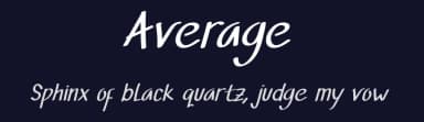 Average by productype.com — Script Handwritten Font — thumbnail 2