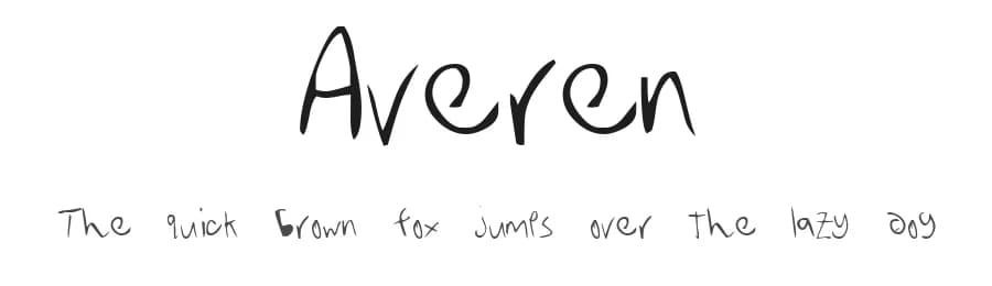 Averen by Marianfudge — Script Handwritten Font