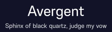 Avergent by Variatype — Sans Serif Font — thumbnail 2