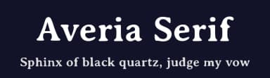 Averia Serif by Dan Sayers — Serif Font — thumbnail 2
