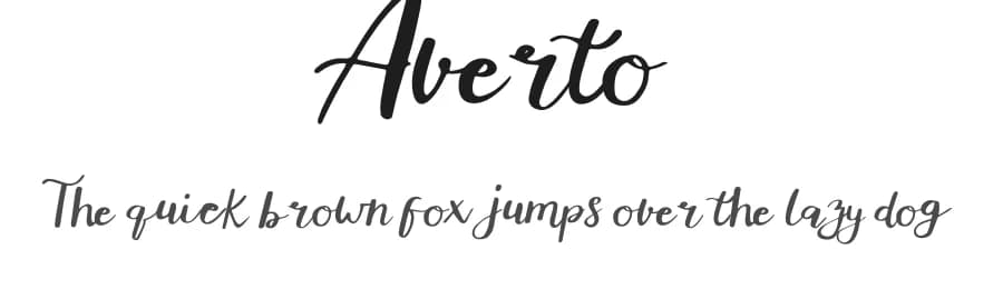 Averto by Alter Type Robi Wahyudi — Script Handwritten Font