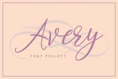 Avery Font by designtreasuree — Script Handwritten Font — thumbnail 1