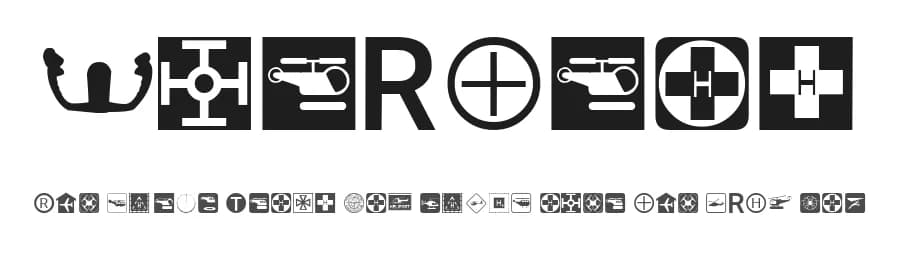 Aviation by Glyphcraft — Dingbats Font