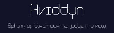 Aviddyn by Asley Cruz — Sans Serif Font — thumbnail 2