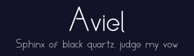 Aviel by Asley Cruz — Sans Serif Font — thumbnail 2