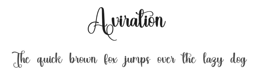 Aviration by Inermedia Studio — Script Handwritten Font