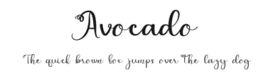 Avocado by Luluk Surotul — Script Handwritten Font — thumbnail 1