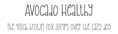 Avocado Healthy by AquariiD — Script Handwritten Font — thumbnail 1