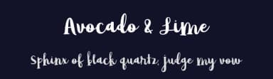 Avocado & Lime by Brittney Murphy Design — Script Handwritten Font — thumbnail 2