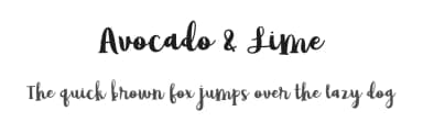 Avocado & Lime by Brittney Murphy Design — Script Handwritten Font — thumbnail 1