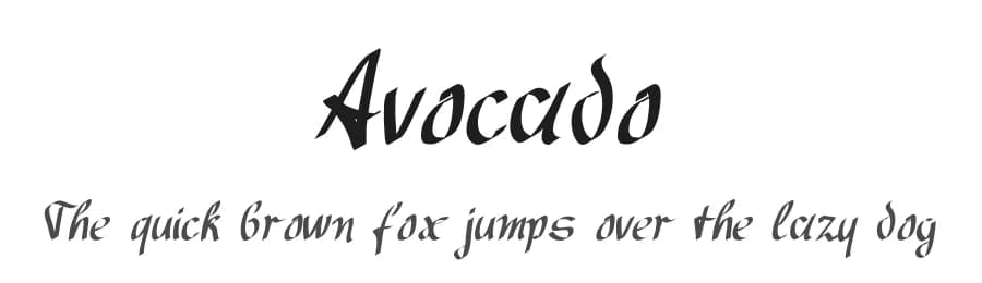 Avocado by Peter Wiegel — Script Handwritten Font