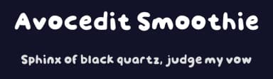 Avocedit Smoothie by avocedit — Script Handwritten Font — thumbnail 2