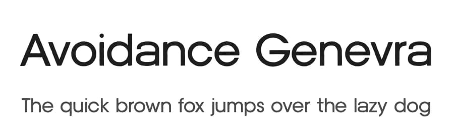 Avoidance Genevra by UI Creative — Sans Serif Font