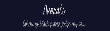 Avoratu by Altea — Script Handwritten Font — thumbnail 2