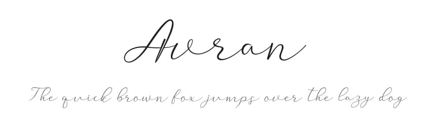 Avran by Rezastudio — Script Handwritten Font