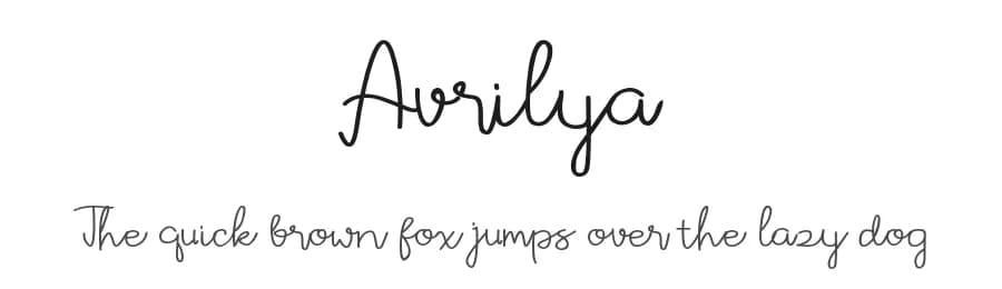 Avrilya by Madatype Studio — Script Handwritten Font