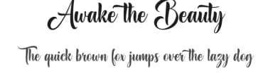 Awake the Beauty by Cat.B — Script Handwritten Font — thumbnail 1