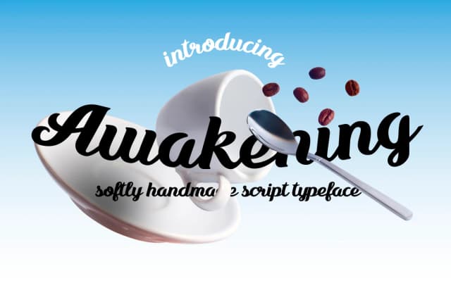 Awakening Font by NREY — Script Handwritten Font