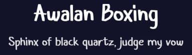 Awalan Boxing by Studio Hello Good — Script Handwritten Font — thumbnail 2