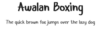 Awalan Boxing by Studio Hello Good — Script Handwritten Font — thumbnail 1