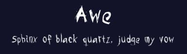 Awe by dawnland — Script Handwritten Font — thumbnail 2